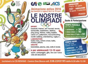 Animazione Estiva 2016